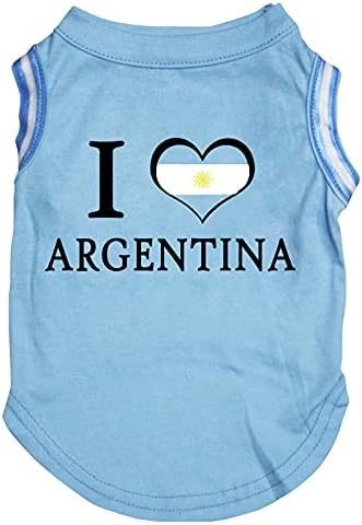 Petitebella אני אוהב חולצת כלבים של ארגנטינה