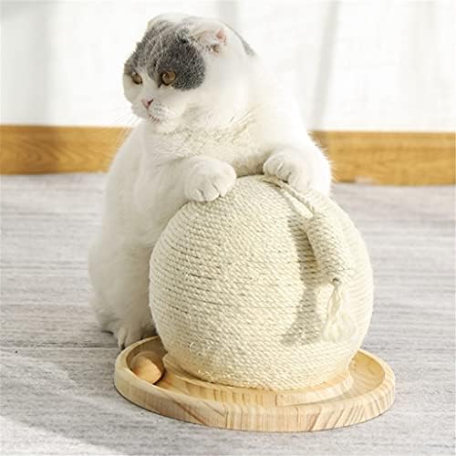 חתול עץ ללבוש עמיד ארוג סיסל חתולי שריטה קקטוס כדור עץ בסיס לחיות מחמד אינטראקטיבי צעצוע גרוד מצחיק גרדן לוח ספקי