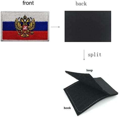 צבע אימפריאלי רוסי סמל נשר כפול-ראש המורל הטקטי טלאי צבאי טלאי רקום