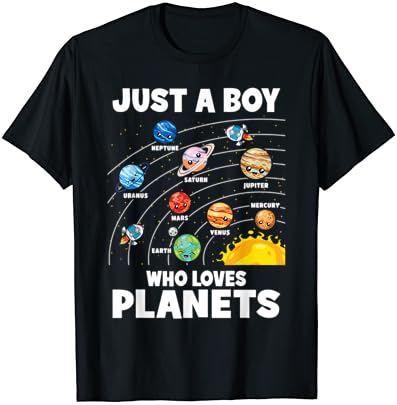 רק ילד שאוהב כוכבי לכת שמש מערכת אסטרולוגיה חלל חולצה