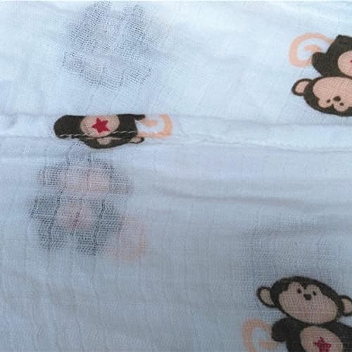 סוימיס 3 יחידות מתנות עטיפת כותנה חומה מקבלת גזה במבוק תינוקת תינוקות מוסלין יוניסקס שינה עטיפת שמיכה לשמיכות קוף מקלחת נייטרלית