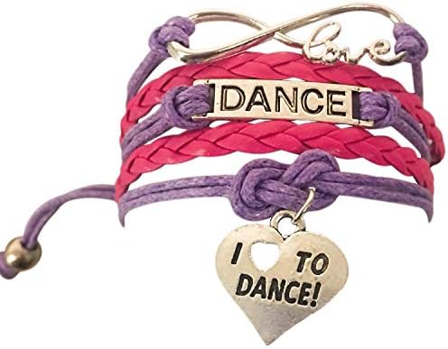 צמיד ריקוד ספורטיבלה-תכשיטי ריקוד-צמיד קסם ריקוד אהבה-מתנה לריקודים ורקדנים