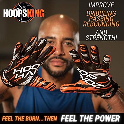 כפפות אימונים משוקללות משוקללות הכדורסל של Hoop Handz, מעל 3 קג. לזוג, כדרור חזק יותר