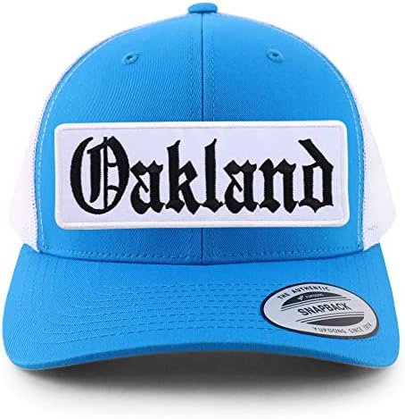 טרנדי הלבשה חנות ישן אנגלית אוקלנד תיקון 6 פנל רטרו בייסבול רשת כובע