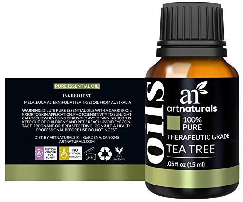 Artnaturals עץ תה טהור שמן אתרי - - כיתה טיפולית טבעית של מללוקה - נהדר עם סבון ושמפו, שטיפת פנים וגוף