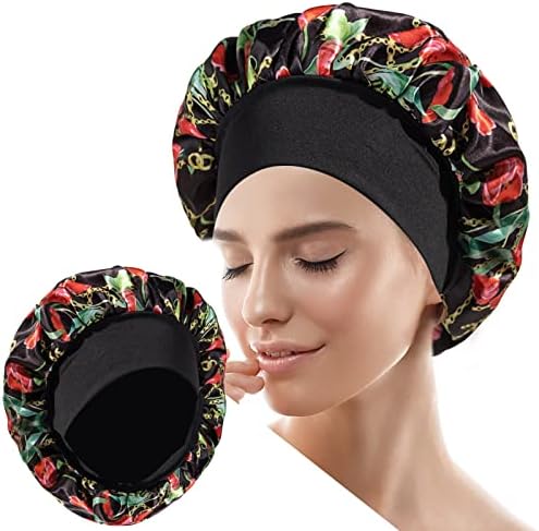 כובעי מקלחת אמבטיה של NPKGVIA לנשים כובעי מקלחת אטומים לשימוש חוזר למים כובע שיער לשימוש חוזר למקלחת הגנה כפולה