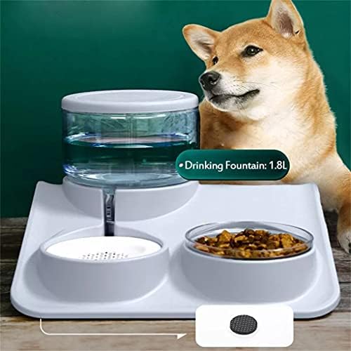 כלב קערת אוטומטי מזין 1.8 ליטר כפול מזרקת שתיית מים מטהר מוצרים לחיות מחמד מזון מיכל מגש אבזרים