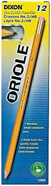 דיקסון 12886 עפרון מראש של אוריול ווד, HB 2, צהוב, תריסר