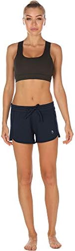 מכנסיים קצרים של טרקלין אתלטי של ICYZONE לנשים - הפעלת מכנסי זיעה כותנה של אימון אימון