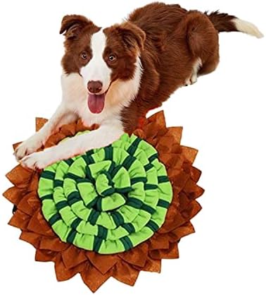 מחצלת ספינה לכלבים - רפידות צמר צורת פרחים מקלות על לחץ סטרס אילוף צעצועים אימוני צעצועים איטיים של צעצועים לאספקת חיית