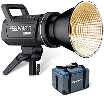 Feelworld FL125B 125W אור וידאו אור ו- FSL65 65 סמ פנס Softbox, US 3 Plong Plug Cour