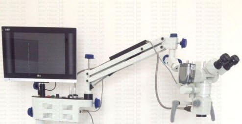 קיר הר נוירוכירורגיה הפעלה מיקרוסקופ 3 שלב, 45 משקפת קבועה עם מסך הוביל, מפצל קרן, הר ג, מצלמה התקנה מלאה
