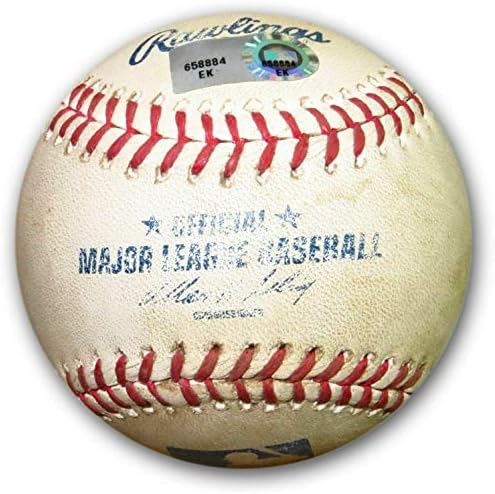 משחק מארק אליס השתמש בייסבול 8/30/13 דודג'רס נדיר כפול מול פדרס EK658884 - משחק MLB משומש בייסבול