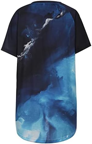 2023 קצר שרוול צווארון עגול סירת צוואר כותנה בסיסית מזדמן למעלה חולצה עבור בנות גרפי חמניות הדפסת פרח חולצה