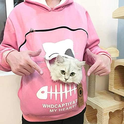 קפוצ'ון לכיס חתול חתלתול הדפסת גור גור קנגורו כיס קפוצ'ון קפוצ'י