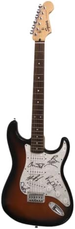 להקת סוסים חתומה חתימה בגודל מלא פנדר סטראטוקסטר גיטרה חשמלית עם ג 'יימס ספנס ג' יי. אס. איי אימות - חתום