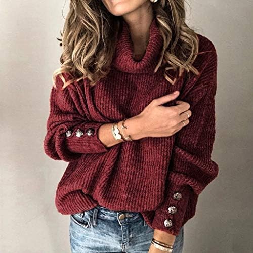 חולצות לנשים אופנה 2021, שרוול ארוך צמר חורף מעבה סווטשירטים רגילים טרנדיים סוודרים סוודרים מזדמנים