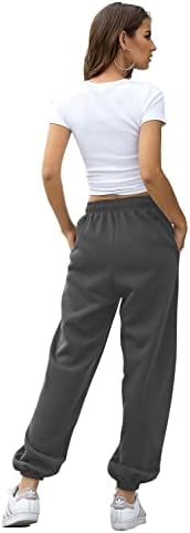 מכנסי טרניעה תחתונים של נשים מכנסיים בכיסי חדר כושר ספורטיבי ספורטיבי מתאים למכנסי טרקלין מכנסיים