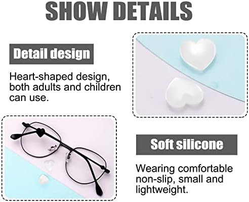 Heyiminy Oreeglasses Wears Crip, רך אנטי-החלקה כוסות סיליקון משקפיים אוזניים, שומרי משקפיים למשקפי משקפיים משקפי