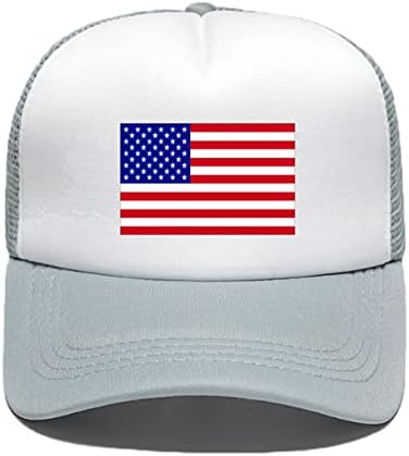 יוניסקס אמריקאי דגל בייסבול כובע אופנתי ארהב דגל טלאי רשת שמש כובע לגברים נשים נהג משאית ספורט כובע מתכוונן