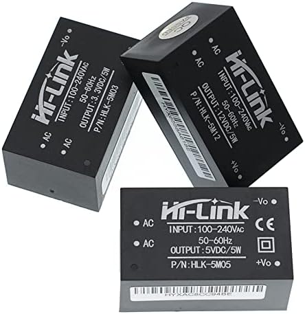 HIIGH HLK-5M05 HLK-5M03 HLK-5M12 5W AC-DC 220V עד 12V/5V/3.3V BUCK STEP DOW DOWN CONTERLE SUPPECT ADULE CONVERTER