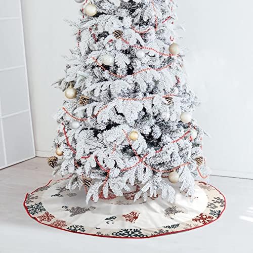 חצאית עץ חג המולד, צללית לחג המולד צללית חג המולד קישוטי קישוטי, מחצלת בסיס עץ צללית 30 x 30