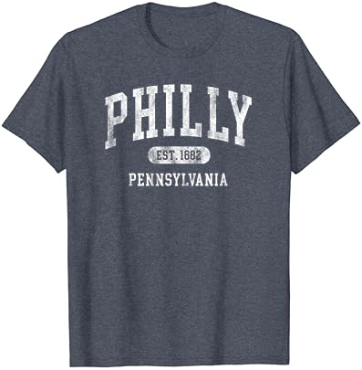 פילדלפיה פנסילבניה EST 1682 חולצת טריקו רטרו פילי