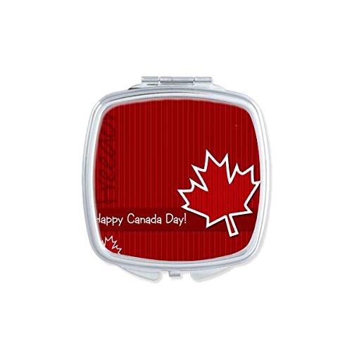 קנדה טעם שמח קנדה יום מראה נייד קומפקטי כיס איפור כפול צדדי זכוכית