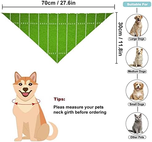 אמריקאי כדורגל שדה כלב בנדנה רחיץ חיות מחמד צעיף חמוד משולש מטפחת עבור כלב חתולים