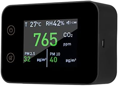 WSSBK LCD דיגיטלי פחמן דו חמצני גלאי C02 C02 מנתח איכות אוויר PM2.5 PM10 מד לחות טמפרטורה