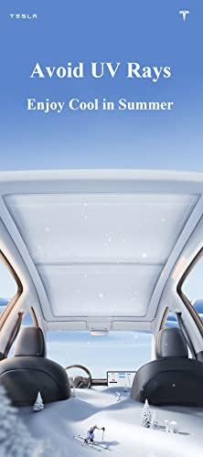 ויסטמר לדגם Y בידוד חלון גג שמש הגנה על קרני UV, צל שמש לדגם טסלה y גווני חסימת חום 2021-2023, שמש גג לדגם טסלה y UV חסימת