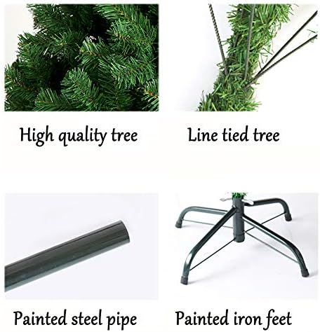 עץ אורן חג המולד מלאכותי ידידותי לסביבה, עם טיפים לענף מתכת צירים למתכת לחג המולד חיצוני לשנה החדשה Decor-C 180 סמ