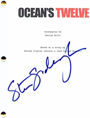 סטיבן סודרברג חתם על חתימה של חתימה אושן 12 תסריט קולנוע מלא - בכיכובו של דון צ'יידל, אנדי גרסיה, מאט דיימון,
