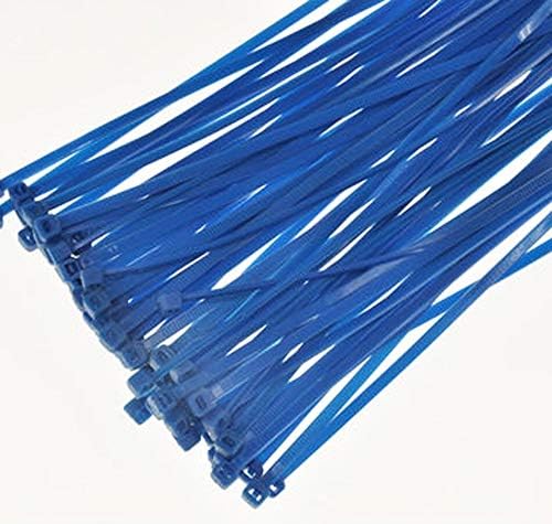 100-1000 חתיכות קשרי כבלים מקצועיים קשרי כבלים 2.5x100 ממ כחולים 100 חתיכות
