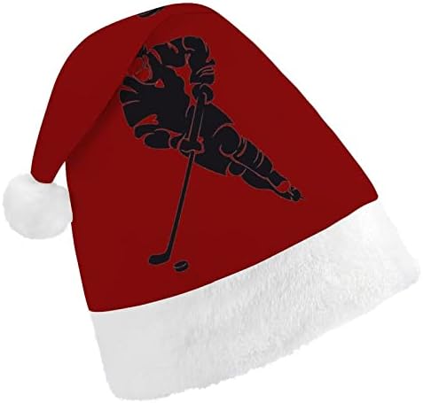 קרח הוקי נגן חג המולד כובע סנטה כובע מצחיק חג המולד כובעי חג מסיבת כובעי עבור נשים / גברים