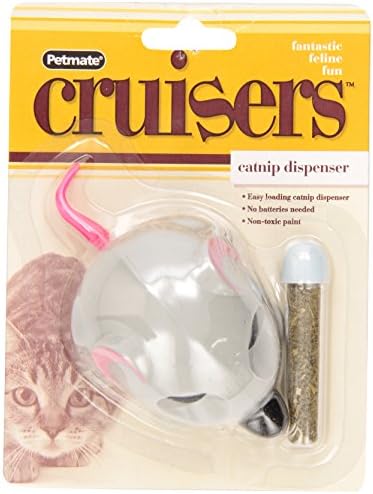 Petmate Catnip Cruiser Mouse Cat Toy, אפור