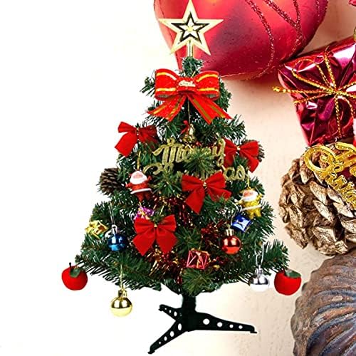 עץ חג המולד של זרודקו חיצוני DIY עץ חג המולד עם קישוטים, עץ חג מולד קטן חג מולד מלאכותי עץ שולחן עבודה קישוט לחג עץ שולחן