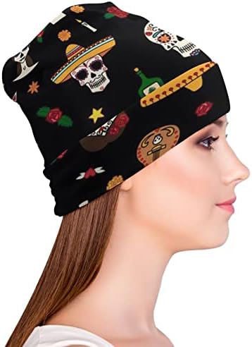 יום הכובע הכפוף של יוניסקס מתים כובע כובע גולגולת חמה כובע כובע שינה מזדמן בגודל אחד