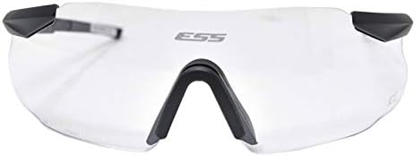 מערכות בטיחות עיניים של ESS-ISS-ISS-ONE צוליים בליסטיים, עדשה צלולה, לבן, 2.4