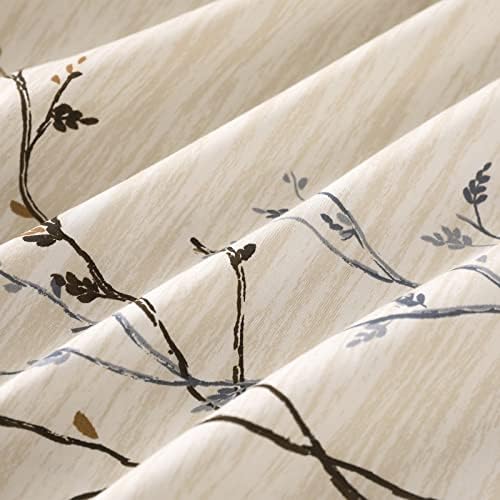 סט כיסוי שמיכה של כותנה כותנה - קרם כותנה מצרי סניף הדפסת מצעי הדפסה סט קינג גודל - 1200 ספירת חוטים