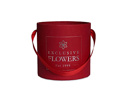 קופסא מתנה עגול קופסת פרחים יוקרה עיצוב חתונה בעבודת יד באירופה 3 גדלים 4 צבעים זמינים פרחים בלעדיים