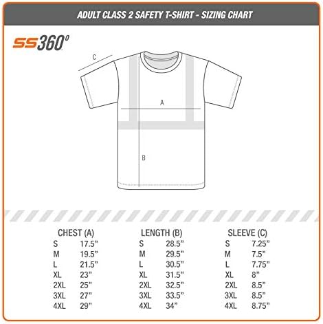 Safetyshirtz SS360 Stealth American Grit חולצת טריקו - שחור - נראות משופרת