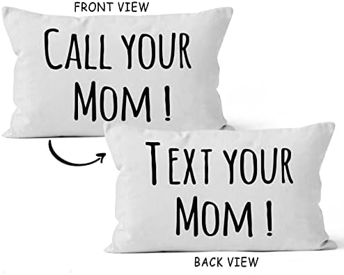 ציטוט מצחיק של Hiwx שיחה טקסט שלך לאמא שלך כרית דקורטיבית לזרוק כיסוי כרית, מתנות סיום לספה חדר מיטה בית ילדים מעונות