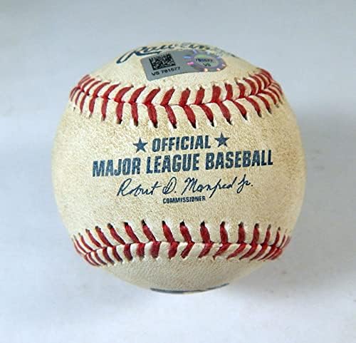 2021 וושינגטון נשיונלי מיה מרלינס משחק השתמש בייסבול לואיס גרסיה RBI כפול - משחק משומש בייסבול