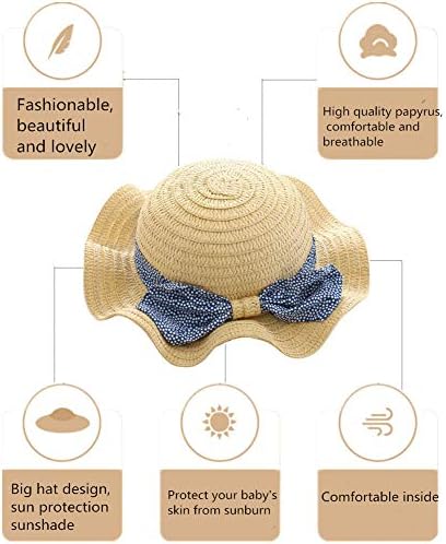 כובע תינוק כובע קש קיץ כובע הגנה מפני חוף חוף לחוף לבנות