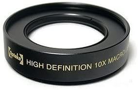 עדשת מאקרו מקצועית של Opteka 10x HD2 עבור עדשות מצלמה דיגיטליות של 52 ממ