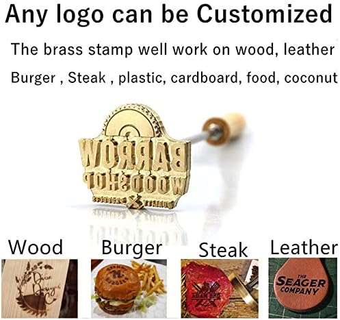 לוגו מותאם אישית מיתוג ברזל לעץ, חותמת ברזל מיתוג עץ עמיד לעובד עץ