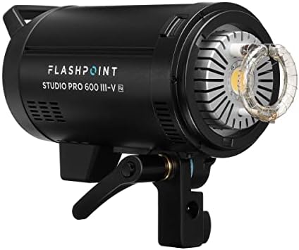Flashpoint Studio Pro 600 III-V 600WS R2 Monolight Flash עם מנורת דוגמנות LED 30W
