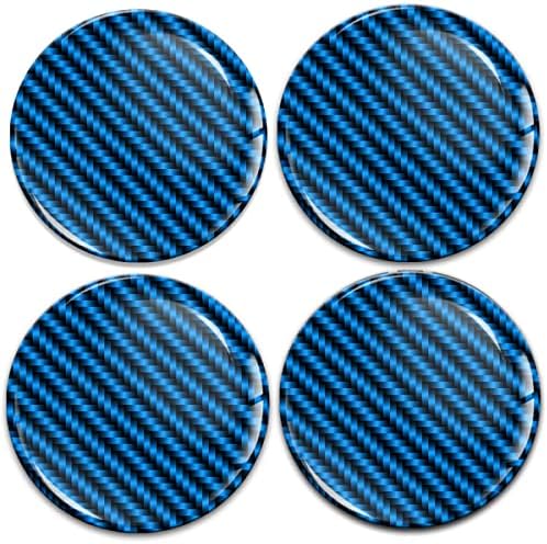 מעבדות ביומאר 4 x 60 ממ 3D מדבקת סיליקון למכסי רכזות רכזות כובעים כחולים A 10560