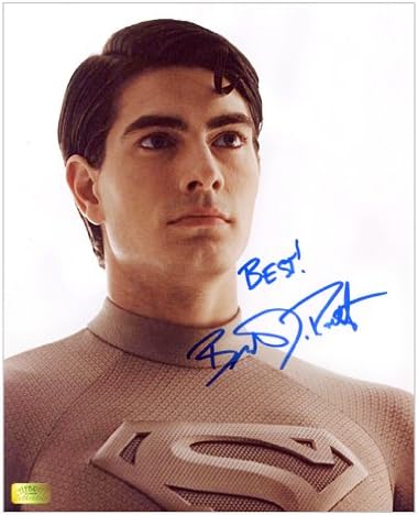 חתימה של ברנדון רות '8x10 סופרמן מחזירה תצלום חליפת תרמיל